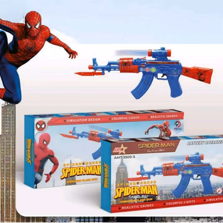 تفنگ کلاشینکف باطری خور طرح اسپایدر من