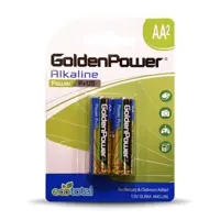 باتری قلمی آلکالاین گلدن پاور مدل Eco Total Power Alkaline بسته 2 عددی