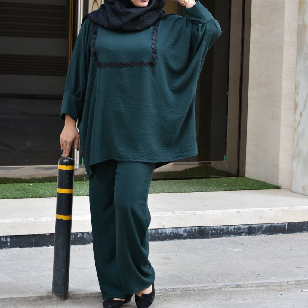 مانتو عبا کوتاه و شلوار
