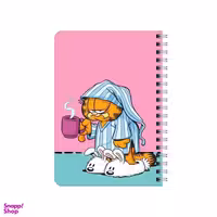 دفترچه یادداشت ۸۰ برگ بامبیلیپ مدل چوبی طرح گارفیلد خوابالو کد 3350768