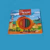 مداد رنگی 24 رنگ تخت فلزی پیکاسو 