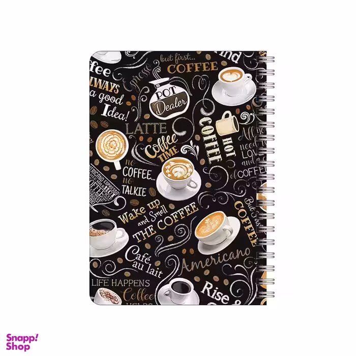 دفترچه یادداشت بامبیلیپ مدل چوبی طرح پترن قهوه با نوشته کد 1994692