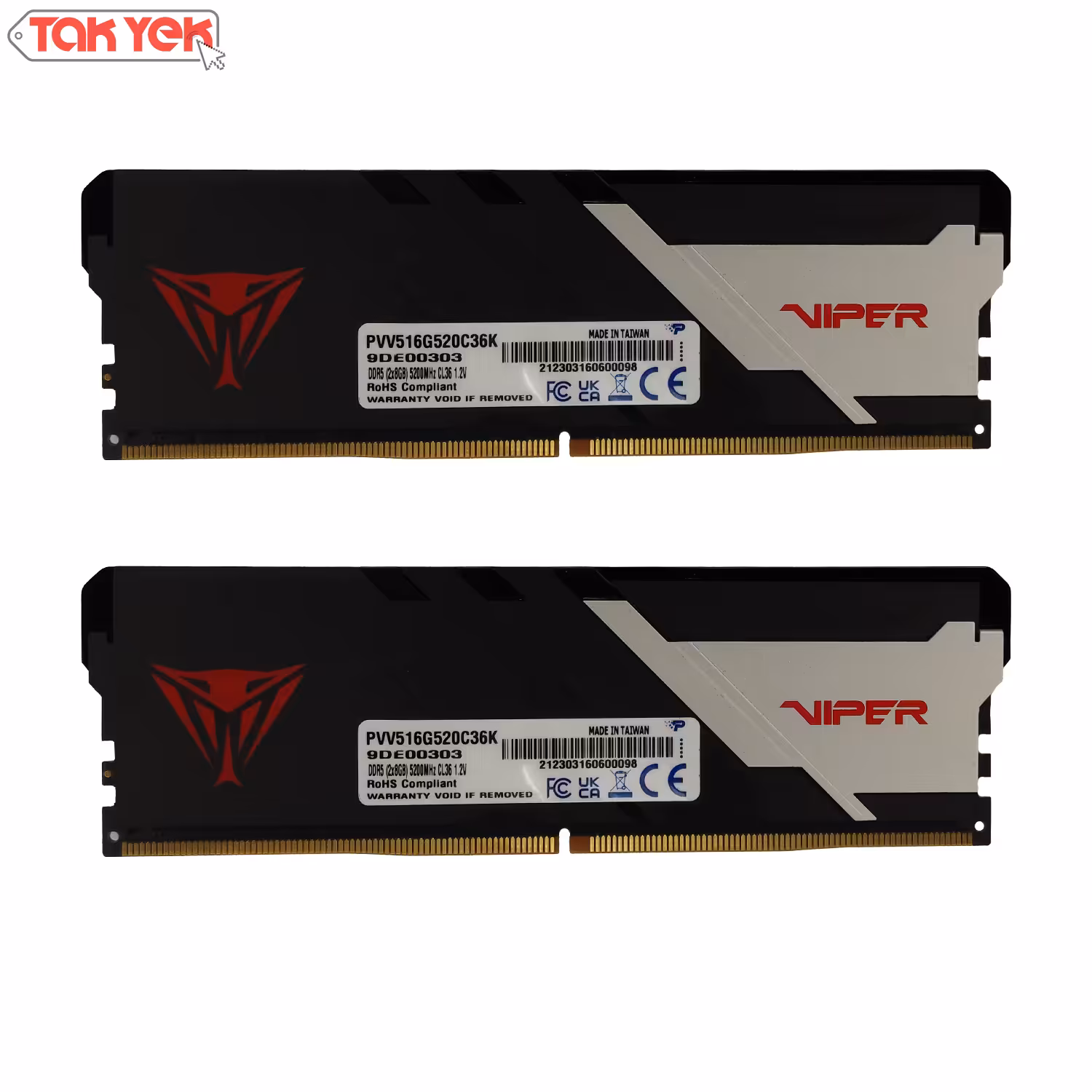 رم کامپیوتر PATRIOT 16G(8G*2) 5200 D5