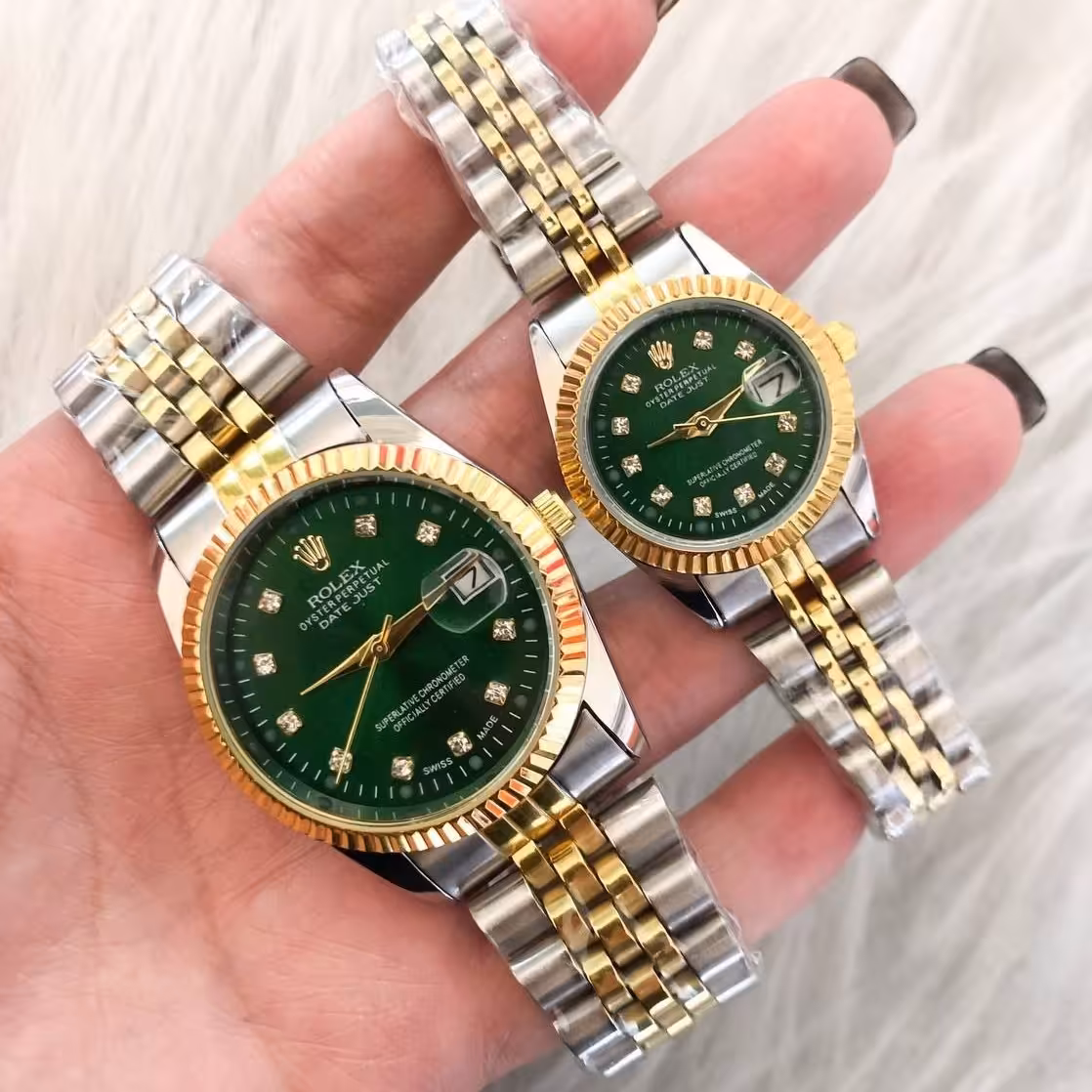 ست ساعت زنانه و مردانه رولکس 6ماه گارانتی موتور