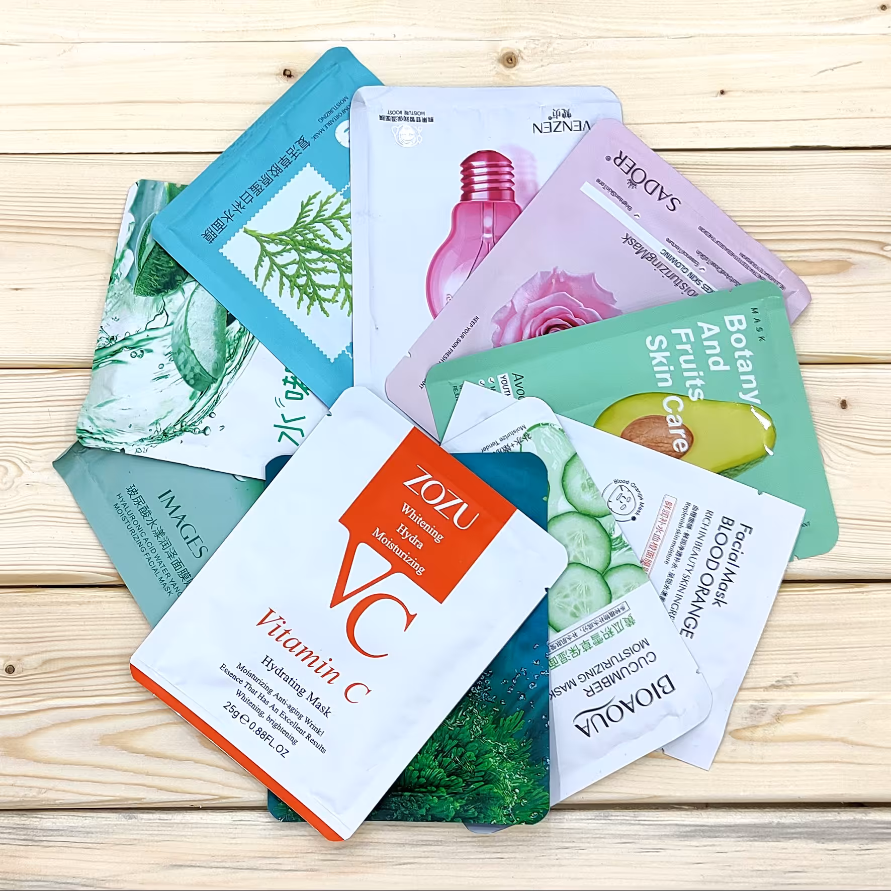 ماسک صورت ورقه ای (پک 10 عددی) رندوم همه جوره