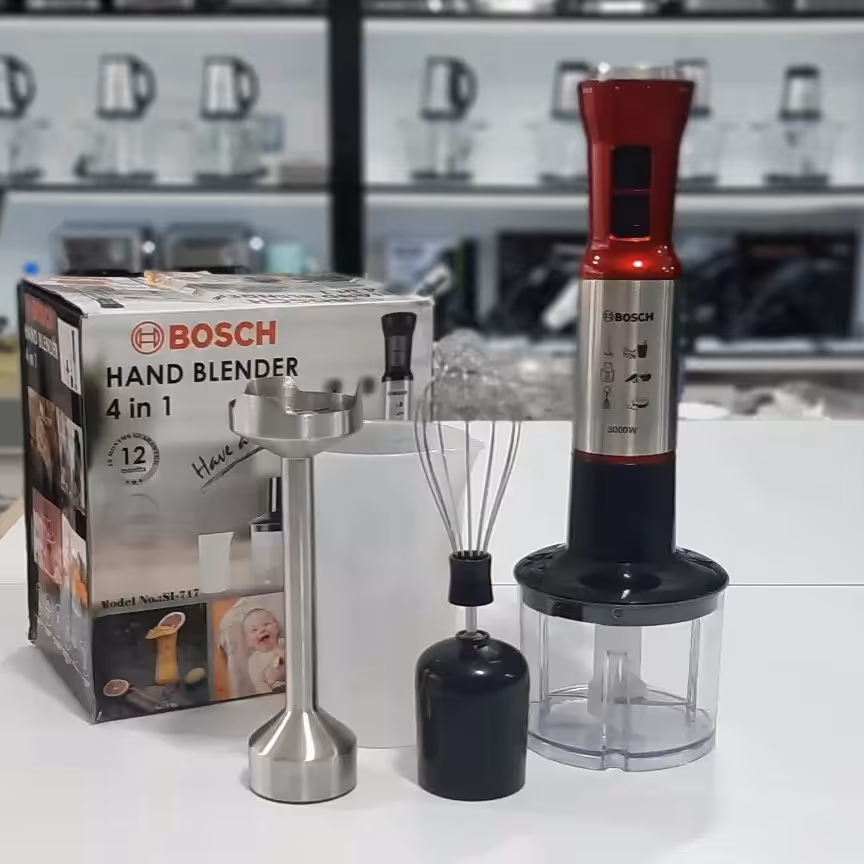 گوشتکوب برقی 4کاره بوش
 بدنه استیل ضد زنگ 
 موتور سنگین درجه یک 
 دو حالته