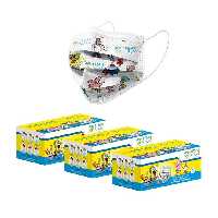ماسک سه لایه  کودک حیات طرح باب اسفنجی مجموعه 90 عددی 
