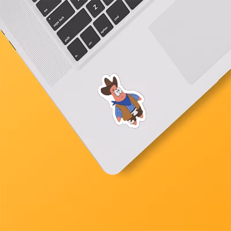 استکیر(برچسب) لپتاپ-طرح پاتریک-کد16-سفارشی