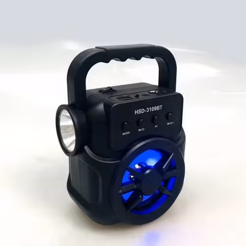 اسپیکر بلوتوث فلش خور (چراغ قوه دار)