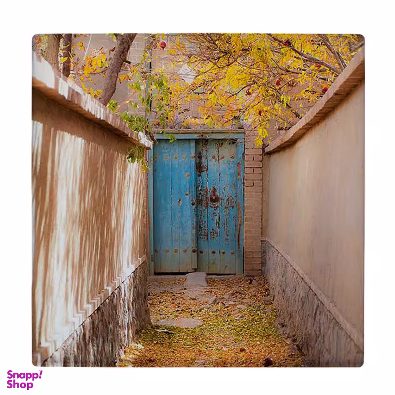 زیر لیوانی طرح کوچه پاییزی و خانه قدیمی کد 6227624_5792