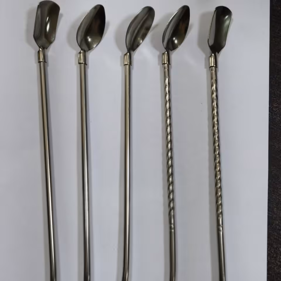 نی قاشقی  استیل  درجه یک 6نفر