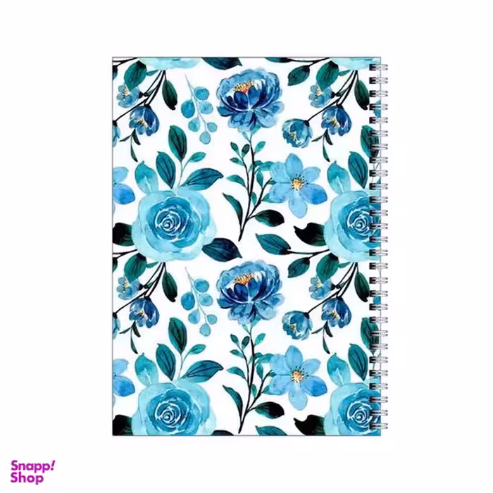 دفتر مشق 100 برگ بامبیلیپ طرح پترن رز های آبی کد 9452033