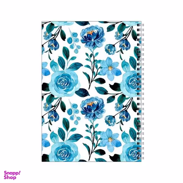 دفتر مشق 100 برگ بامبیلیپ طرح پترن رز های آبی کد 9452033