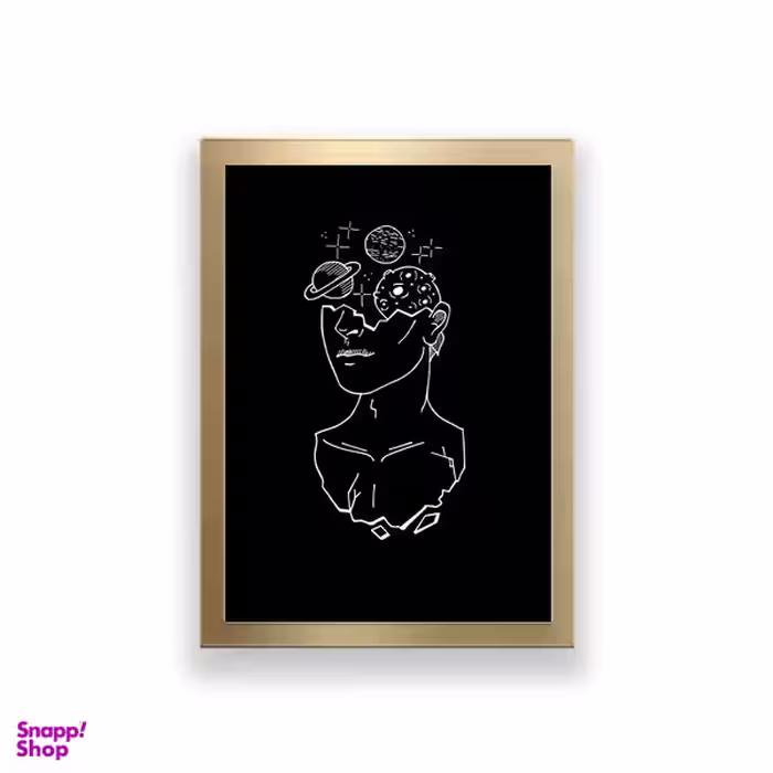 تابلو طرح مینیمال لاین آرت چهره