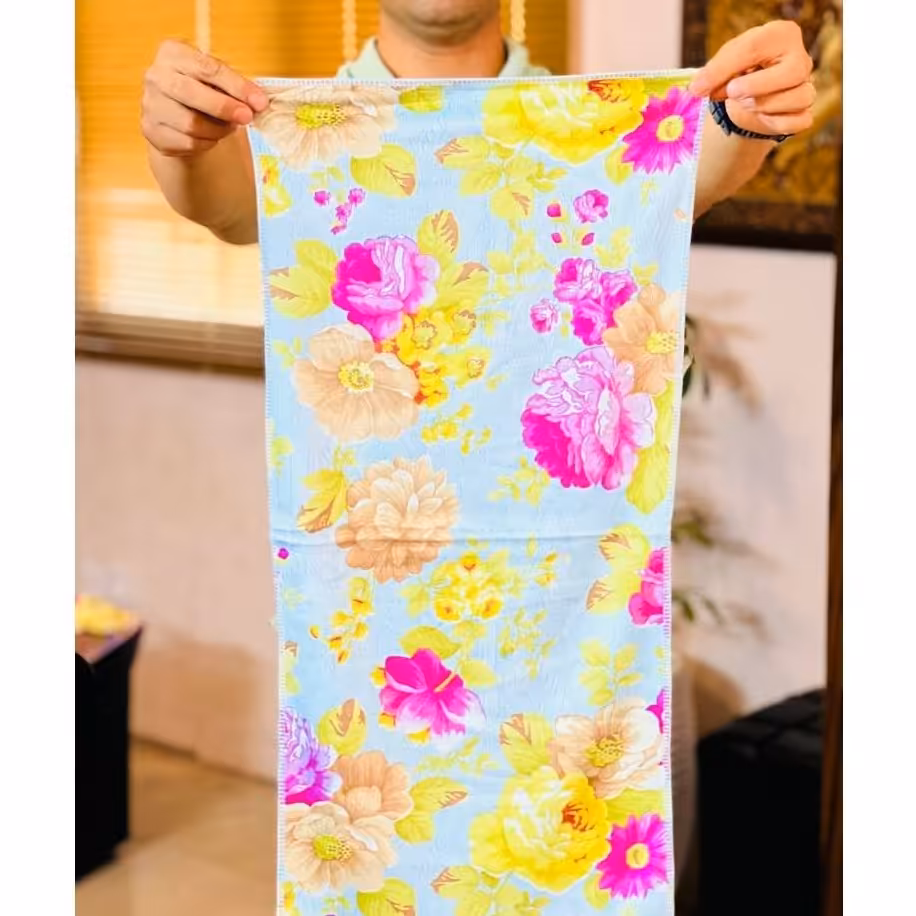 دستمال آشپزخانه 35در75 آنجل سایز 75 در 30 دارای رنگبندی و طرح بندی از جنس پارچه