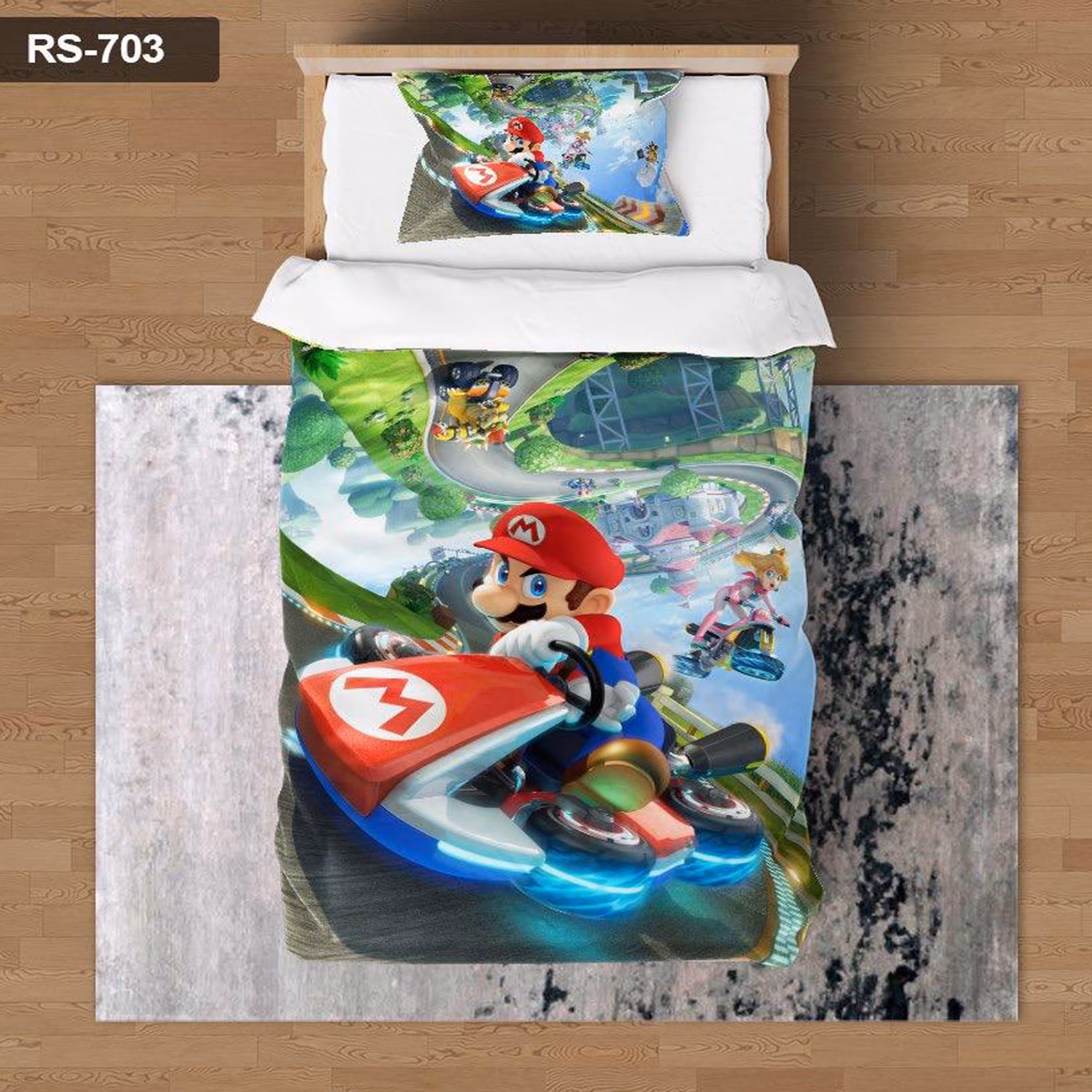 سرویس روتختی 1 نفره تنسل چاپی برندترک لند (Turk Land)  کد rs 703