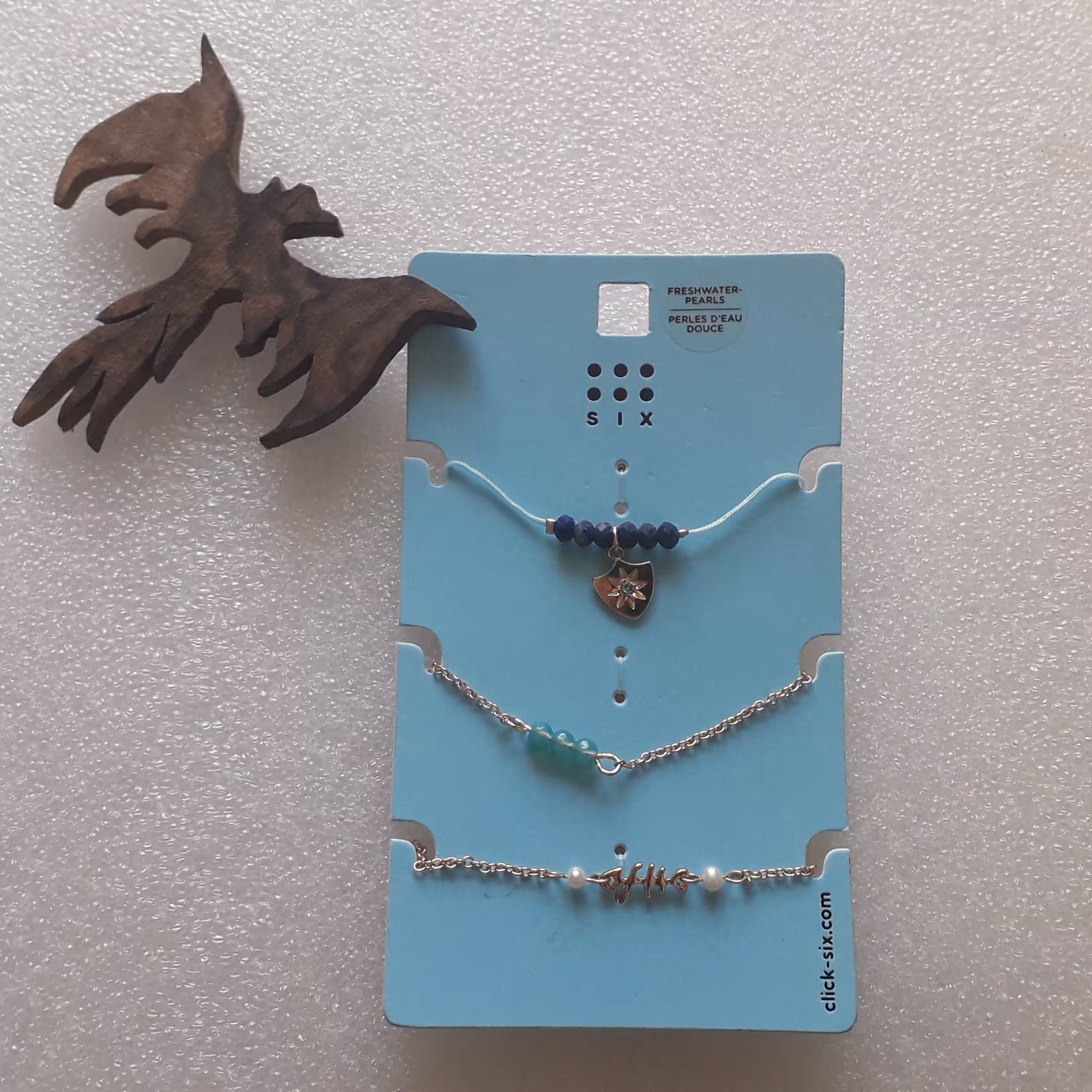 پک سه عددی دستبند  دارای آویز وسط برند سفارش اروپا