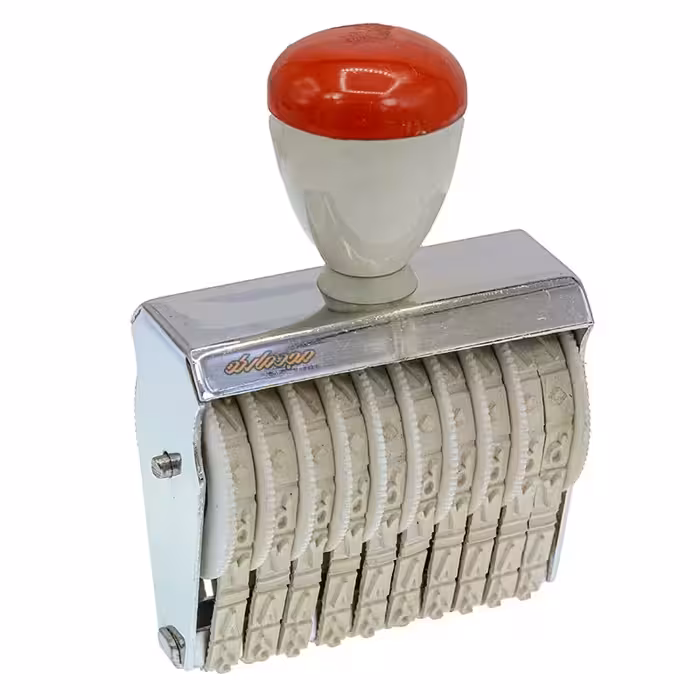 دستگاه مهر 9 میل 10 رقم فارسی طرح شاینی