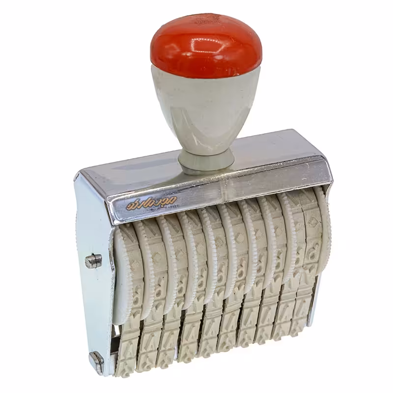 دستگاه مهر 9 میل 10 رقم فارسی طرح شاینی