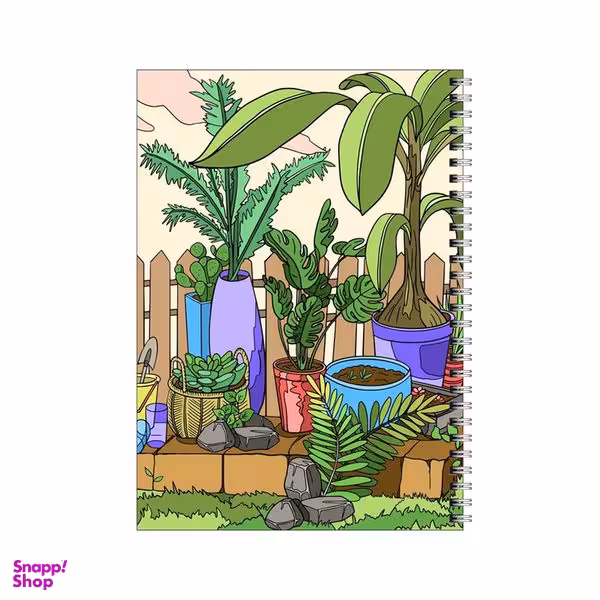 دفتر مشق 100 برگ بامبیلیپ طرح گوشه دنج باغچه کد 2860256