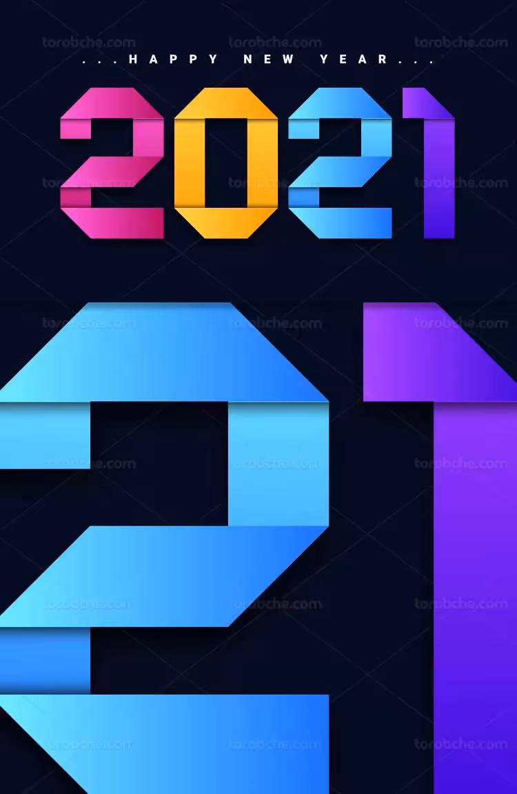 وکتور لوگو 2021 میلادی | گرافیک با طعم تربچه