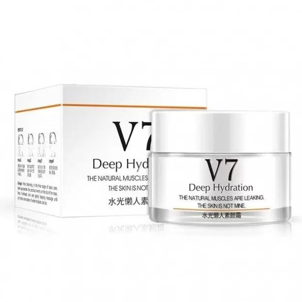 کرم مرطوب کننده و سفید کننده صورت کریستالی 7 ویتامینه بیوآکوا V7 Deep Hydration Bioaqua