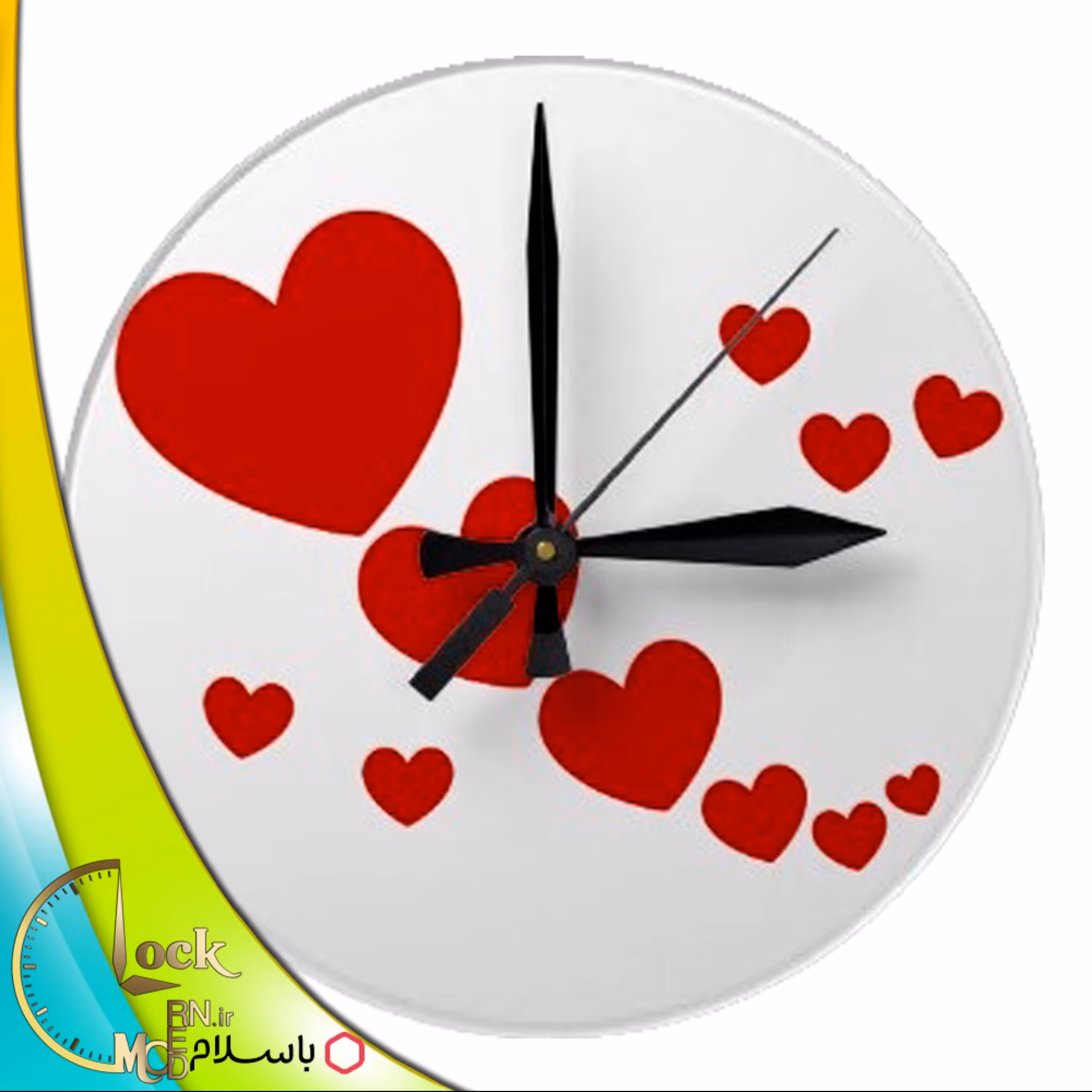 ساعت دیواری قلبی کد 416