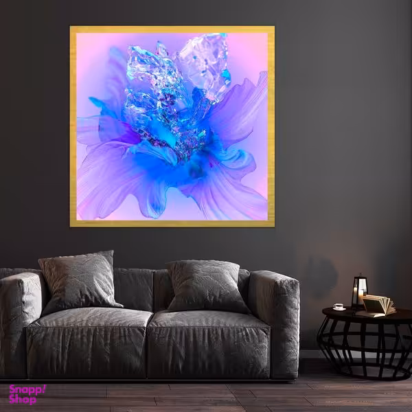 تابلو بکلیت طرح گل مدل قاب شاسی T-S8678