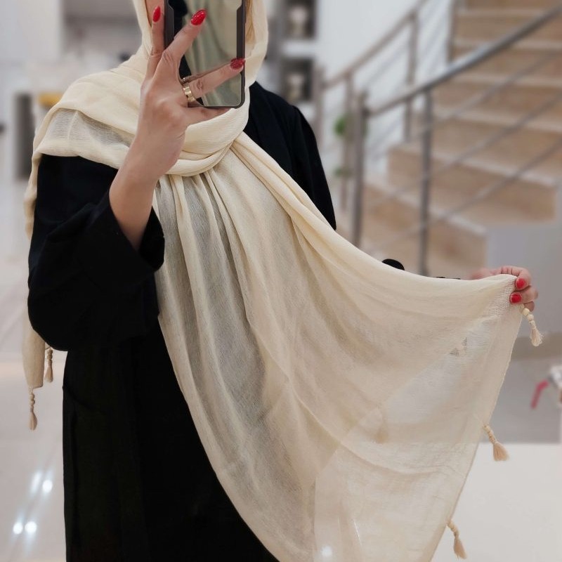 شال فلورانس رنگ کرم
