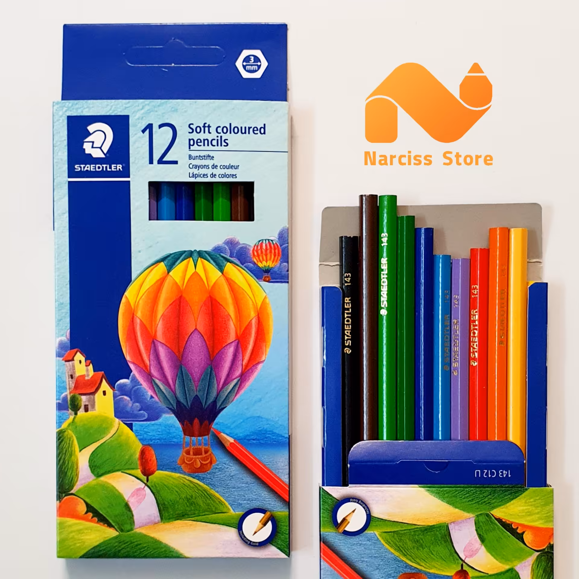 مدادرنگی استدلر 12 رنگ