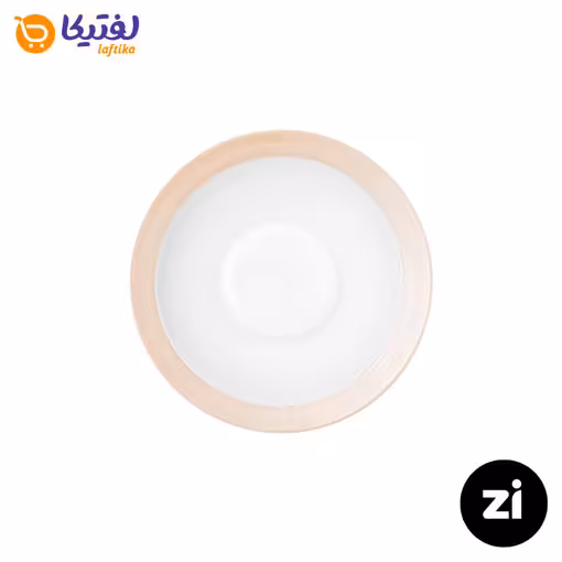 نعلبکی زیر استکانی چینی زرین Zi فرم اس سایز 15 پاستل گلبهی