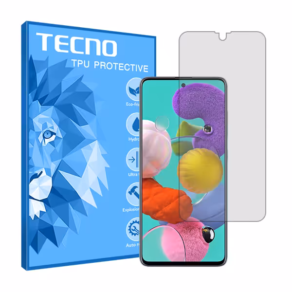 گلس سامسونگ Galaxy A51 مدل شفاف برند تکنو کد S