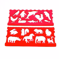 شابلون ژله ای 2 تایی حیوانات (نشکن)