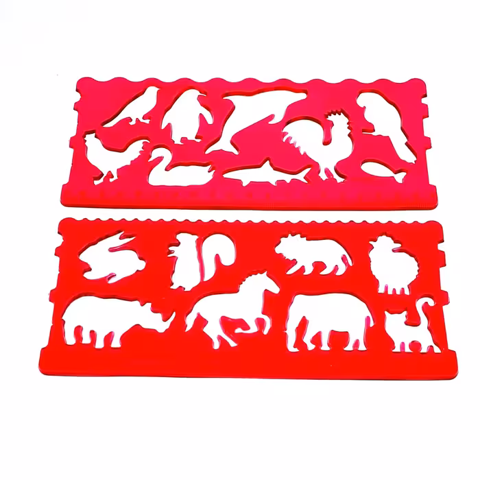 شابلون ژله ای 2 تایی حیوانات (نشکن)