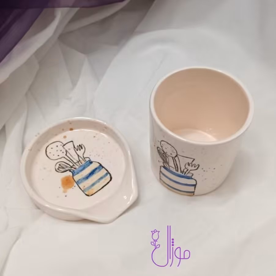 جای کفگیر و ملاقه سرامیکی