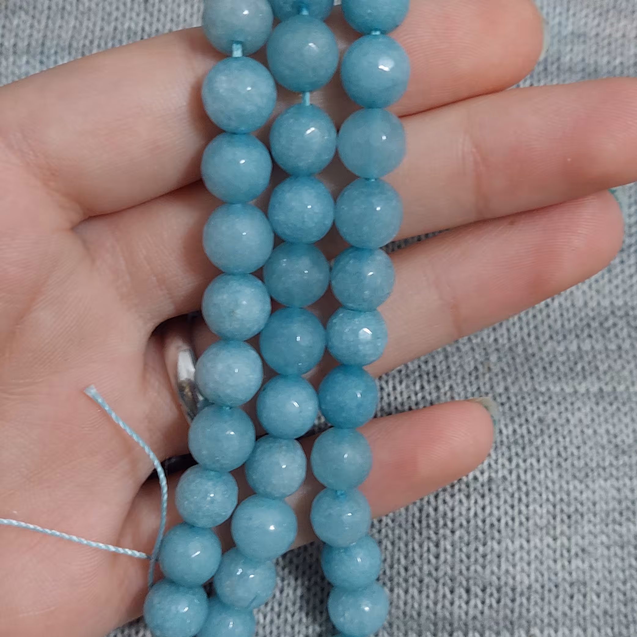 سنگ جید اصل آبی آسمانی