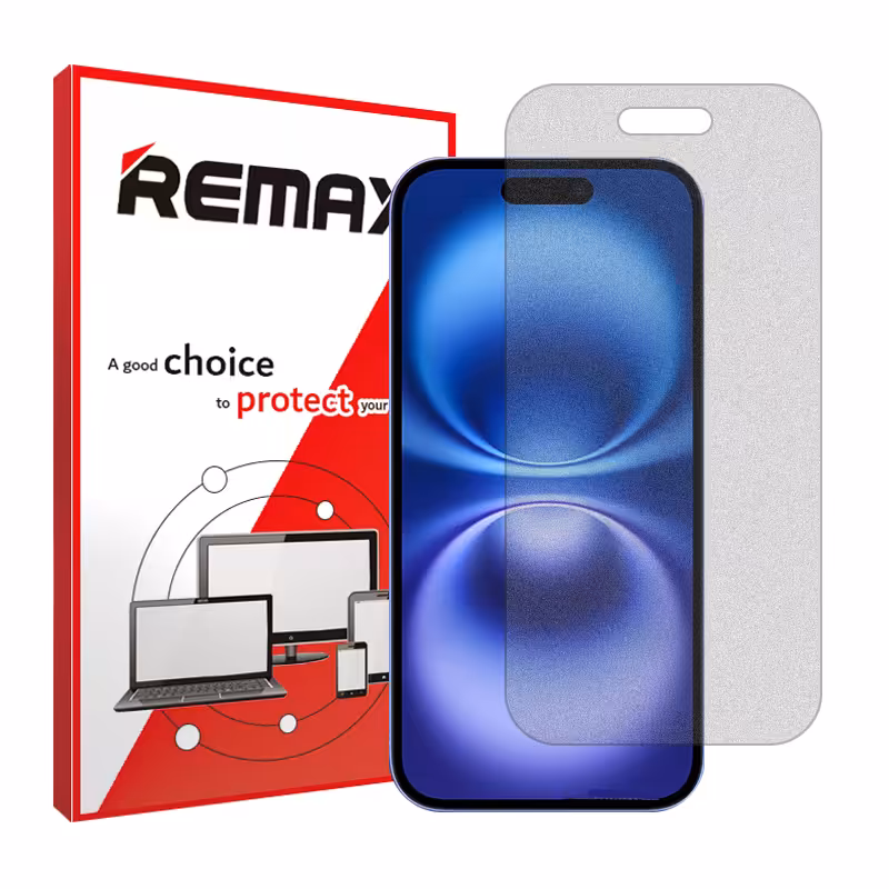 گلس اپل iPhone 16 Plus مدل هیدروژلی مات برند ریمکس کد S