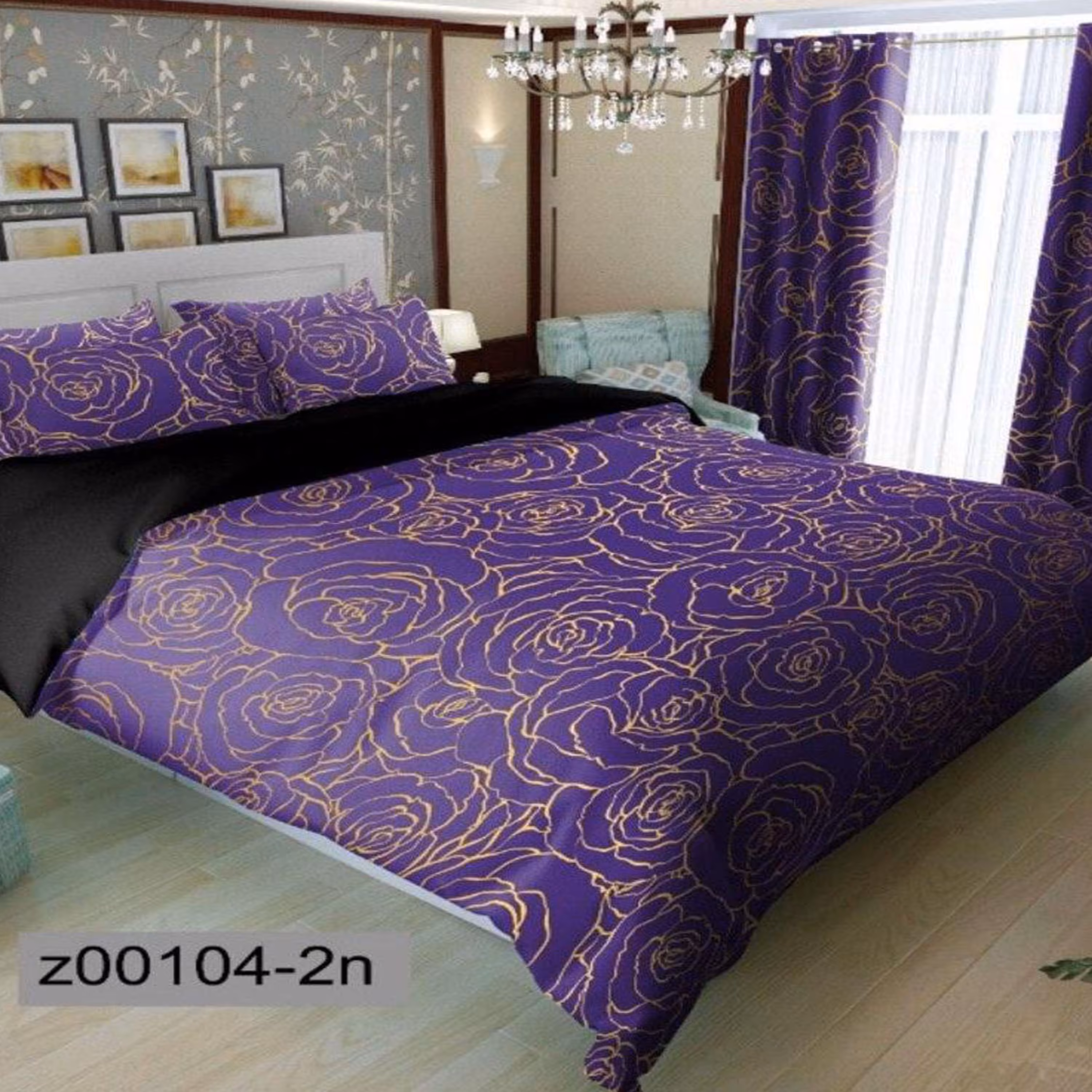 سرویس روتختی 2 نفره تنسل چاپی برندترک لند(Turk Land) z 104-1