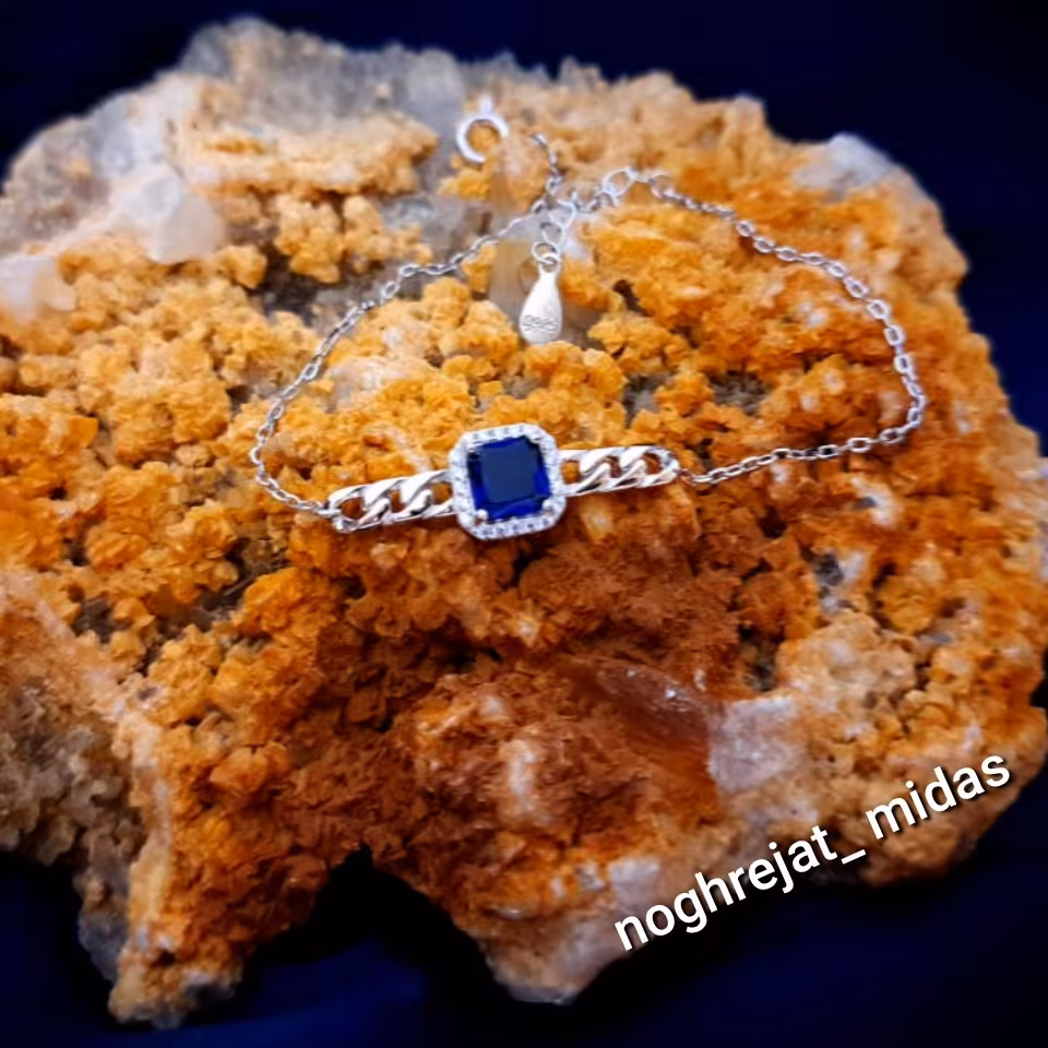 دستبندنقره جواهریاقوت