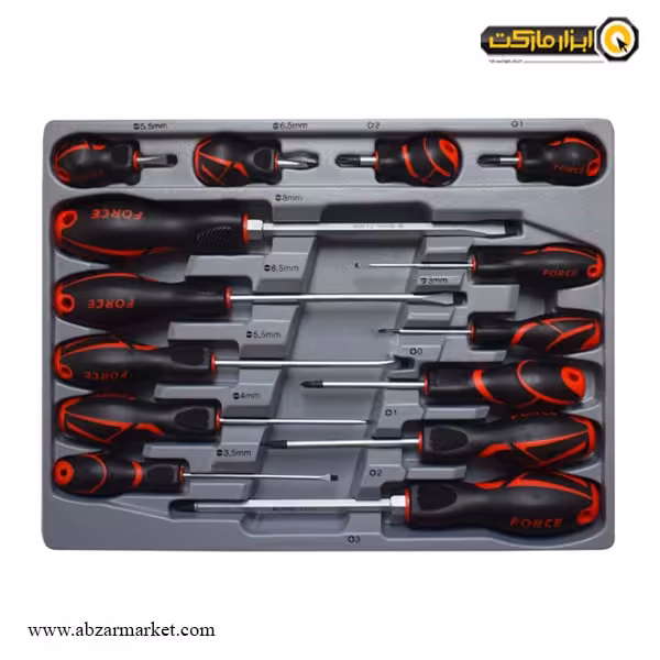 ست پیچ گوشتی دوسو و چهارسو فورس 14 عددی مدل 2142