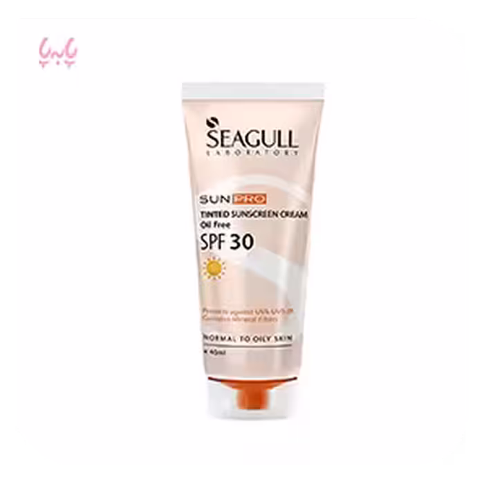 کرم ضد آفتاب SPF30 رنگی فاقد چربی سی گل