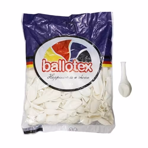 بادکنک 6 اینچ سفید 