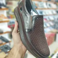 کفش چرم تابستانی بدون بند