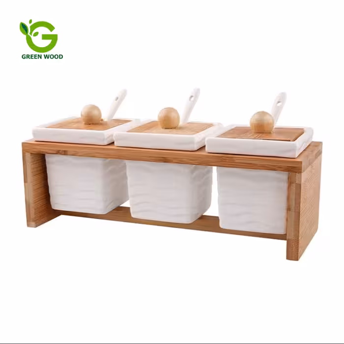 ست جا ادویه 3 عددی بامبو سرامیک مدل PD2362-10 کد Gw180203008