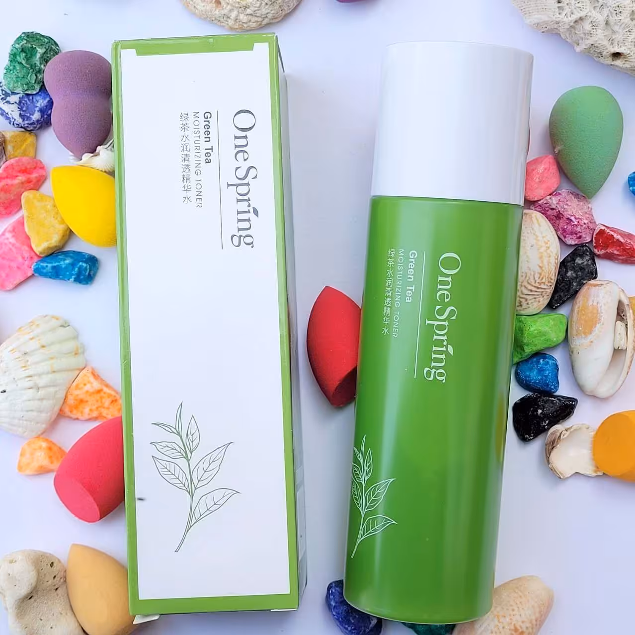 تونر چای سبز کوچک کننده منافذ وان اسپرینگ GREEN TEA TONER 
