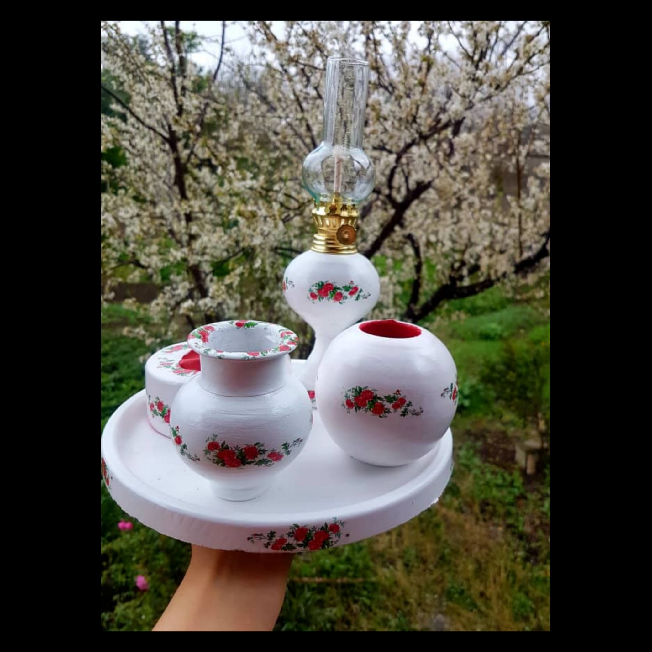 سینی 4تیکه دکوراتیو
