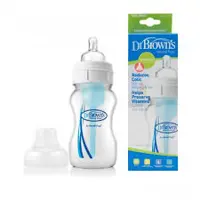 شیشه شیر دکتربراونز ضد نفخ اصل 240 میل قاعده پهن(تپل) drbrowns