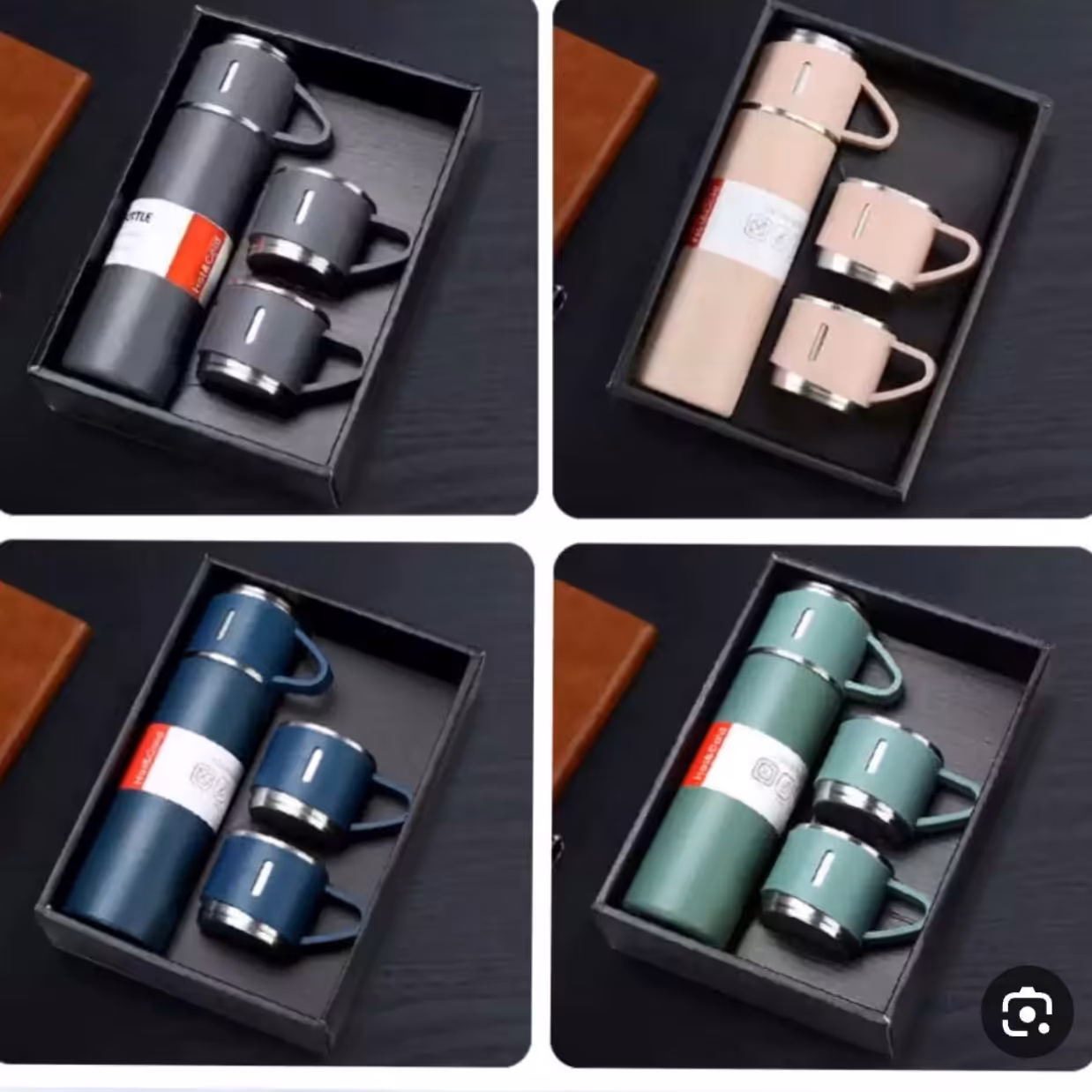 فلاکس ولیوان سه عددی دوجداره داخل استیل جعبه دار ارسال رایگان 