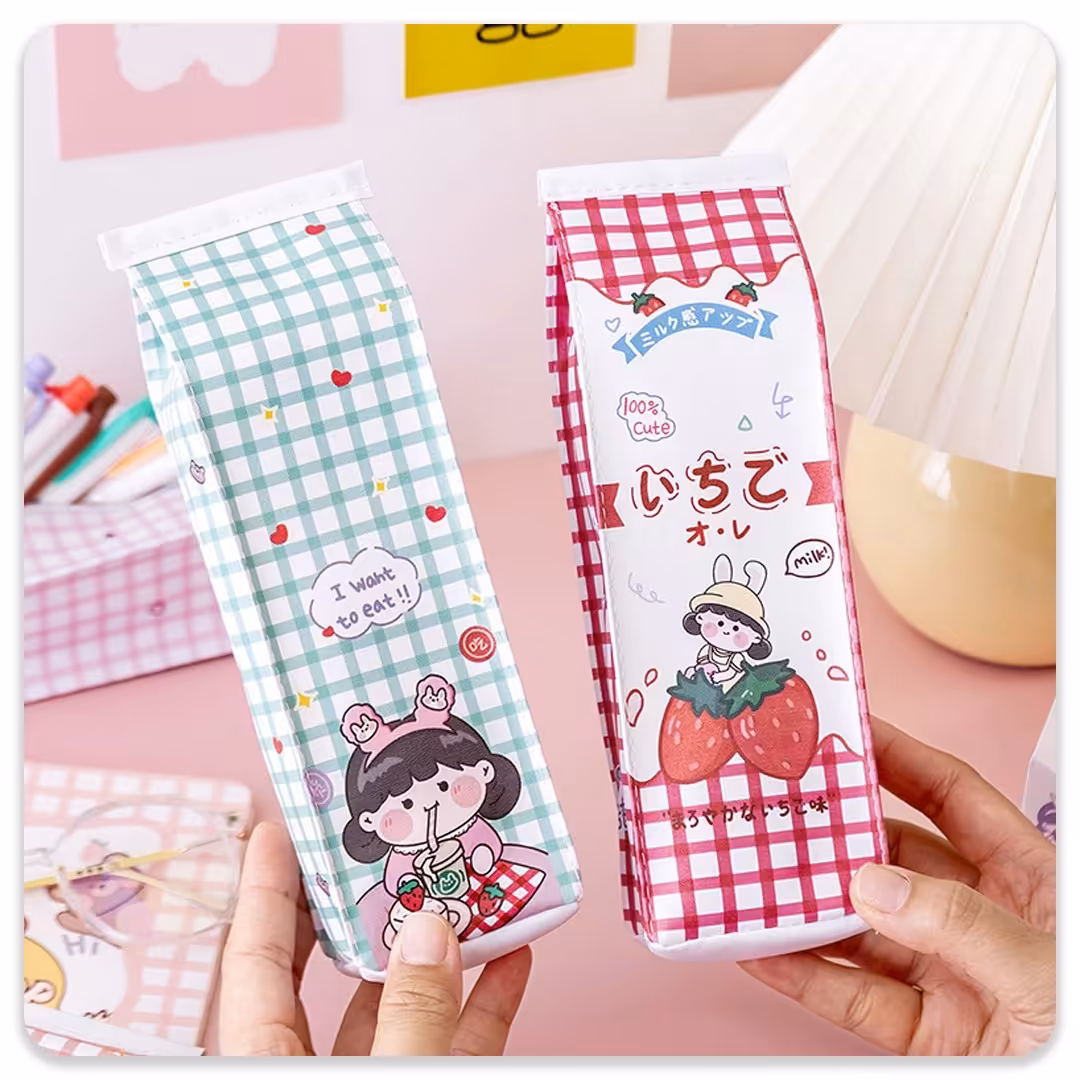 جا مدادی پاکتی شطرنجی فانتزی چرمی