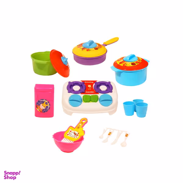 ست اسباب بازی آشپزخانه مدل سبدی گلنار کد 01